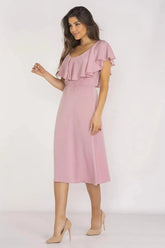 awama extremely elegant and feminine midi length daydress  Adomoo
